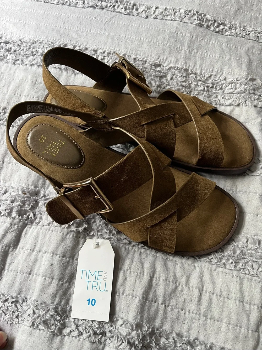 Time and Tru Sandals Size 10